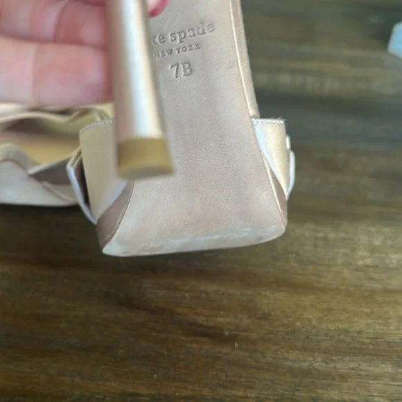 Kate Spade Satin Bow Heels - Champagne - Picture 5 of 6